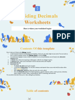Dividing Decimals Worksheets
