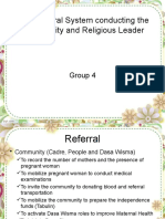 The Referral System Conducting The Community and Religious