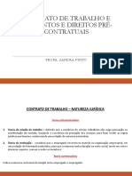 Contrato de Trabalho E Elementos E Direitos Pré-Contratuais