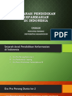 SEJARAH Pendidikan Farmasi Indonesia