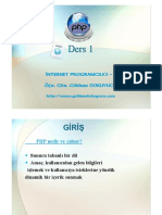 PHP Ders1