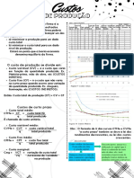 Custos de produção: análise dos custos fixos e variáveis