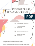 Analisis Korelasi Spearman Rank