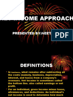 Net Income Approach: Presented By:Neethu.G