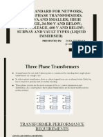IEEE Standard For Network Three Phase Transformers