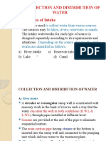 Collection and Distribution of Water 4.1 Types of Intake