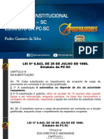 PCSC - (Legislação Institucional - Mat. Extra I - Pedro G)