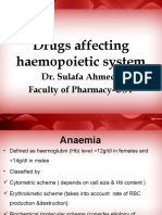 Drugs Affecting Haemopoietic System: Dr. Sulafa Ahmed Faculty of Pharmacy-UST