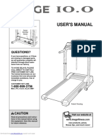 Image 10.0 Model IMTL 3952.4 Treadmill OM