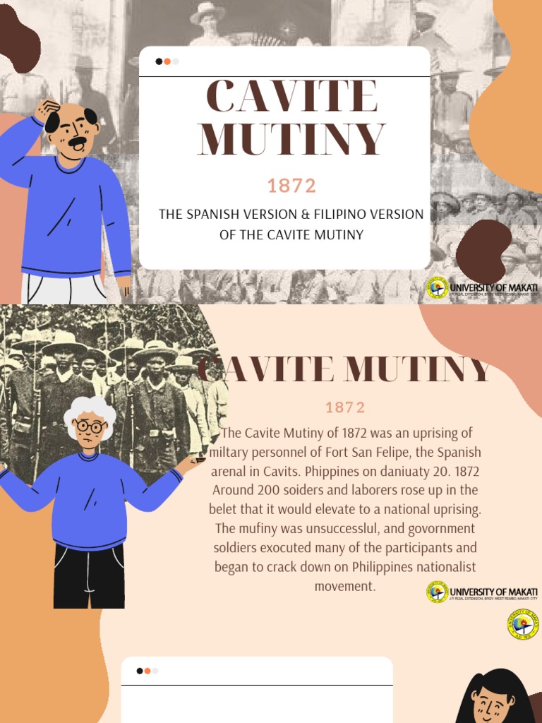 Cavite Mutiny The Spanish Version & Filipino Version of The Cavite