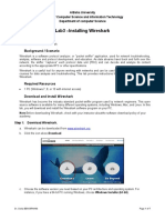 Lab3 - Installing Wireshark Objectives: Background / Scenario