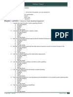 PROJECT 1. ACTIVITY 1 - Survey On Public Speaking Engagement