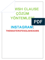 If - Wish Clause Çözüm Yöntemleri: Instagram