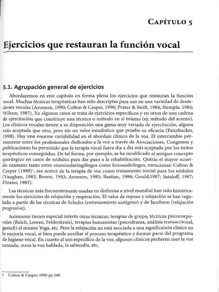 Ejercicios para Restaurar la Voz | PDF | Laringe | Vocal