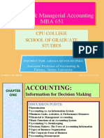 Financial & Managerial Accounting MBA 651