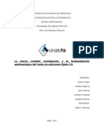 La contabilidad como ciencia: su fundamentación epistemológica