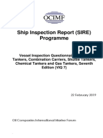SIRE Vessel Inspection Questionnaire VIQ Ver 7007