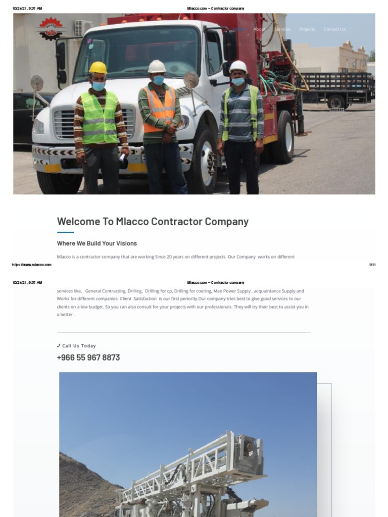 Contractor Company | PDF | General Contractor | Economic Sectors