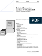 Technical Information Liquisys M COM223/253: Dissolved Oxygen Measurement