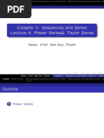 L14-Power Series and Taylor Series