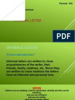 Writing Skill - Informal Letter