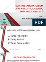 II. Kegiatan Laboratorium Pra Analitik, Analitik Dan Pasca Analitik