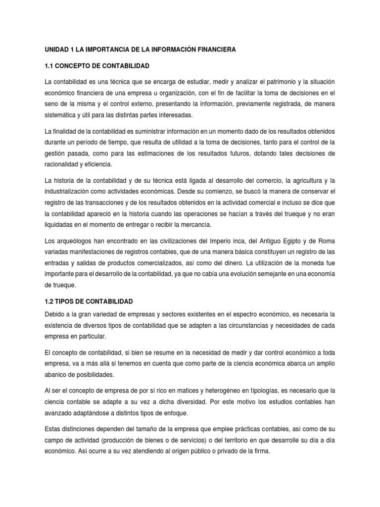 La Importancia de La Información Financiera | PDF | Contabilidad ...