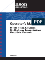 Allison at MT HT Transmission Electronic Controls Operators Manual