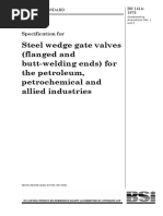 Steel Wedge Gate Valves (Flanged and Butt-Welding Ends) For The Petroleum, Petrochemical and Allied Industries