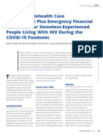 Enhanced Telehealth Case Management Plus Emergency Financial Assistance For Homeless-Experienced People Living With HIV During The COVID-19 Pandemic