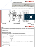 Revisão de projeto mecânico de talha manual para 1500kg