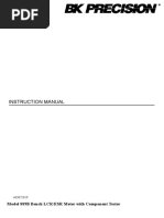 Instruction Manual: Model 889B Bench LCR/ESR Meter With Component Tester