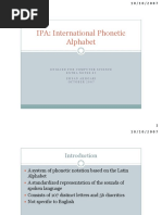 IPA: International Phonetic Alphabet: English For Computer Science Extra Notes #2 Ehsan Akhgari October 2007