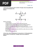 NCERT Solutions For Class 7 Maths Chapter 10 Practical Geometry