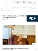 Syria Torture - German Court Convicts Ex-Intelligence Officer - BBC News
