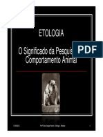 Etologia 2.pesquisa em Comportamento Animal