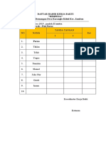 Jadwal Cor