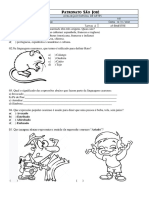 7º Ano A - Avaliação Parcial de Artes