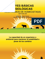 Homeostasis Leyes Básicas y Principios de La Fisiología