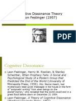Cognitive Dissonance Theory Leon Festinger (1957)