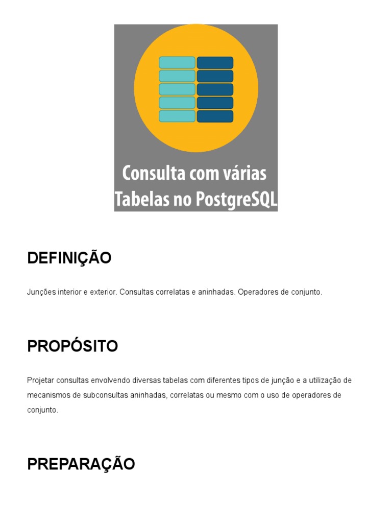 Consultas SQL: Junções e Subconsultas | PDF | Recuperação de informação ...