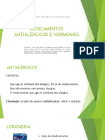 Seminário de Medicamentos Antialérgicos e Hormonais