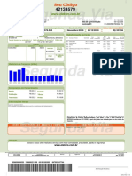 Segunda via de conta de energia elétrica com detalhes de consumo e pagamento