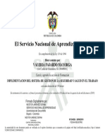 El Servicio Nacional de Aprendizaje SENA: Valeria Fajardo Mayorga