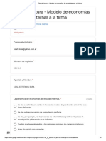 Test de Lectura - Modelo de Econom+¡as de Escala Internas A La Firma