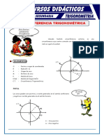 Circunferencia Trigonométrica para Cuarto de Secundaria