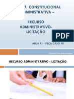 Prática Constitucional - Aula 11 - Recurso Administrativo Licitação