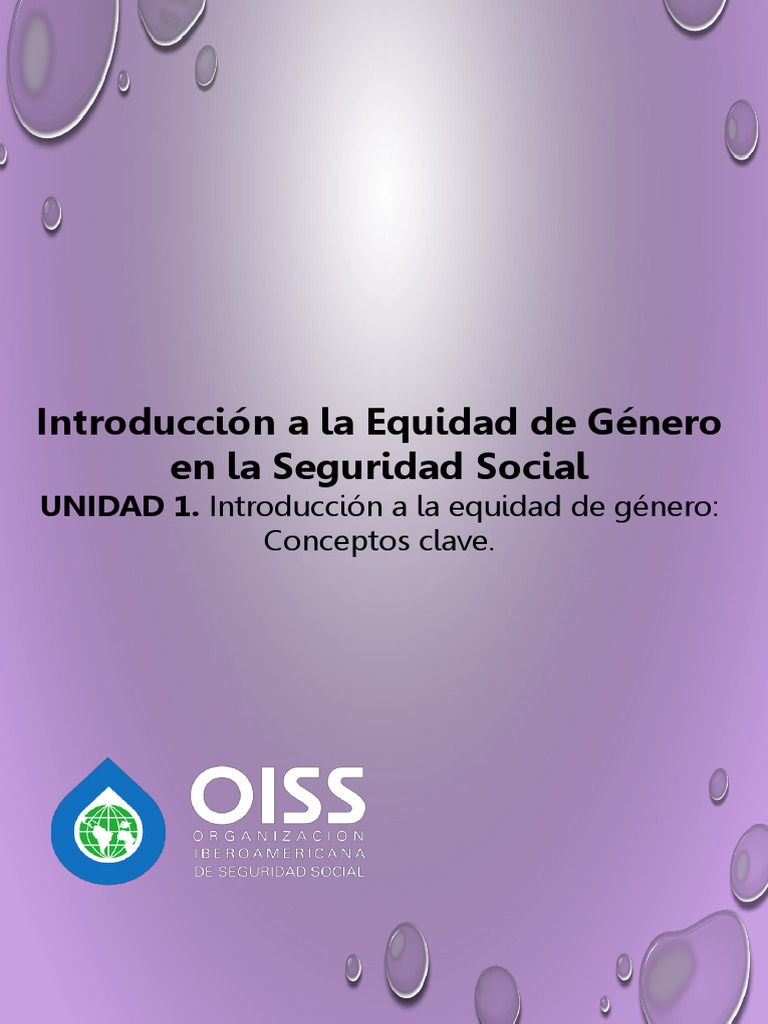 Equidad de Género en Seguridad Social | PDF | Estudios de género ...