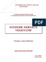 Systeme Nerveux Vegetatif: Faculte de Medecine "Ibn El Jazzar" de Sousse