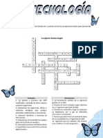 Crucigrama de Biotecnología